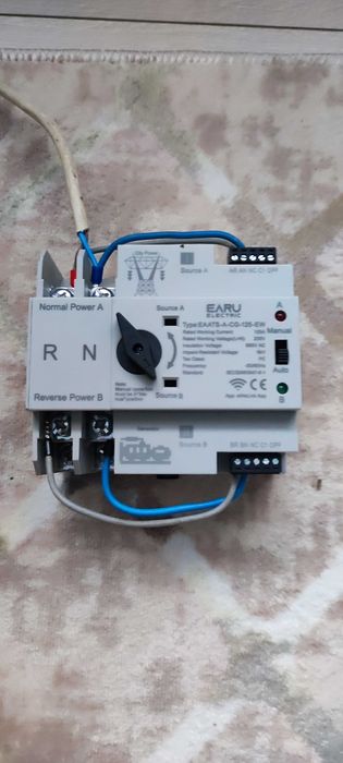 ATS Wifi de 125A - Schimba de pe panouri pe oras si cu date mobile