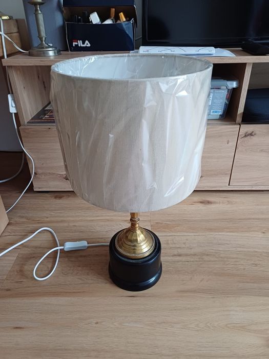 Accesoriu decorațiune lumina vintage colectie alama lemn Anglia 1930