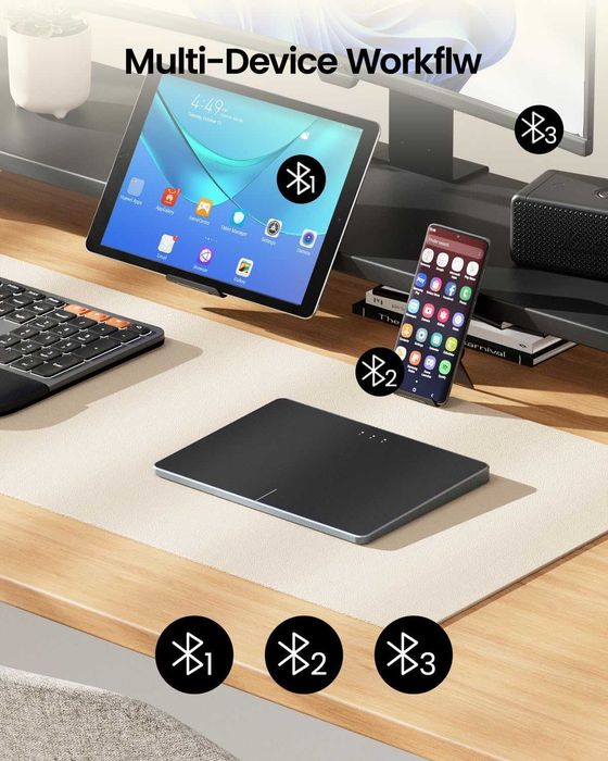 Bluetooth тракпад ProtoArc T1 Plus (за 3 устройства, Windows)