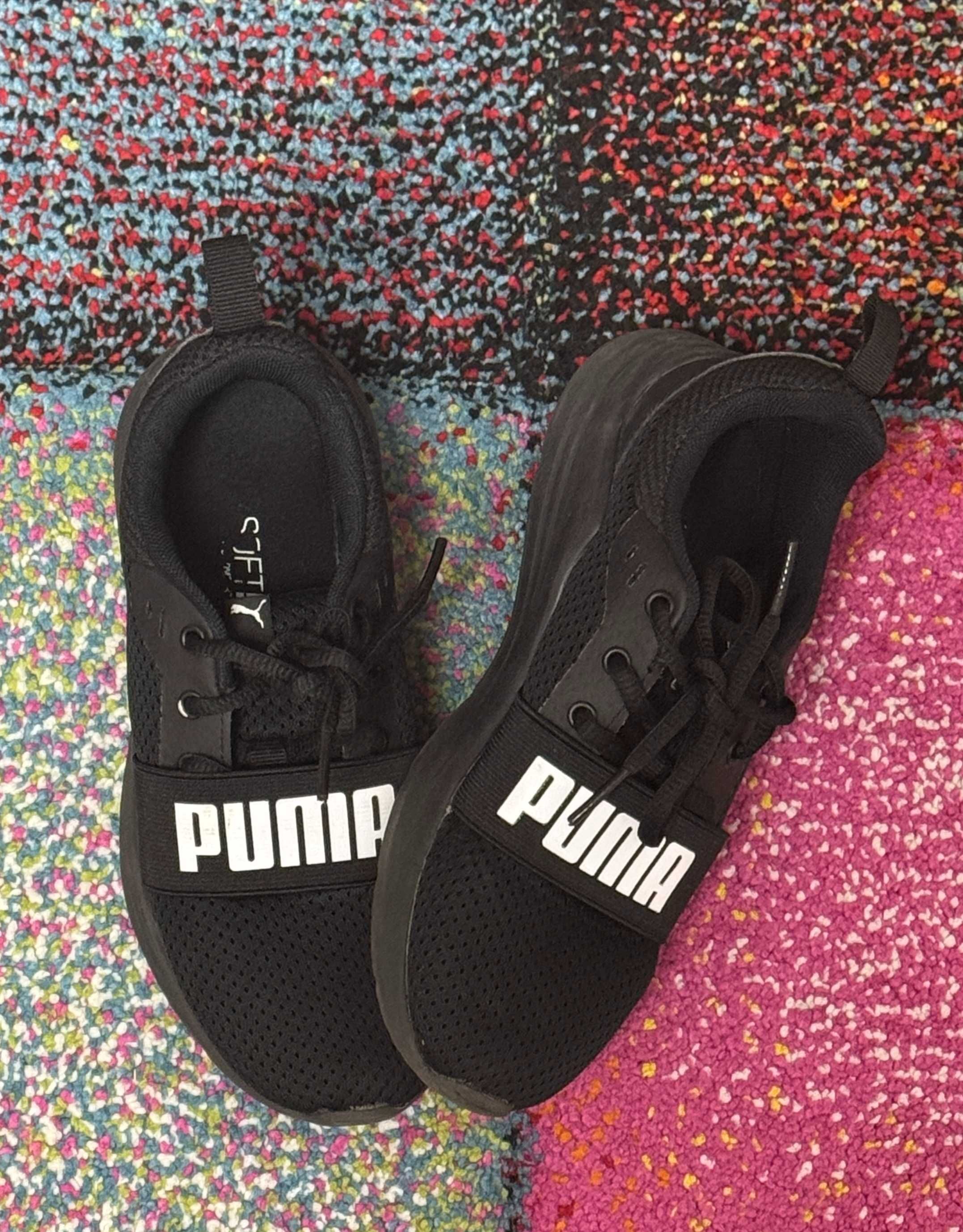Pantofi sport, PUMA, băieti, negru, mărime 34