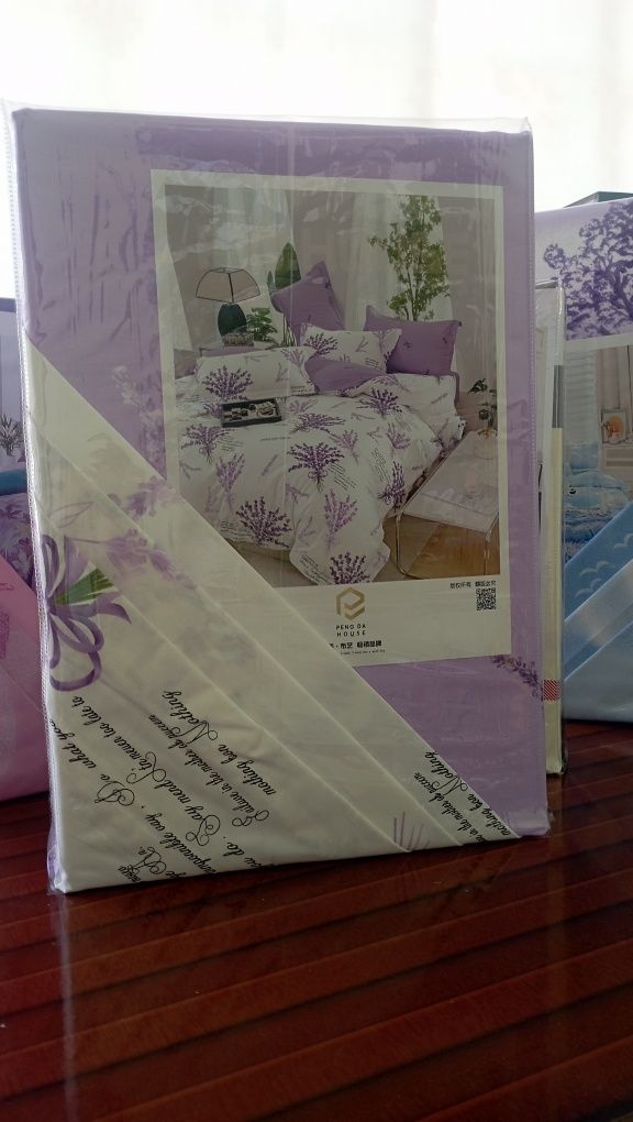 Pastel komplekt 2 kishilik va 1 kishilik super satin