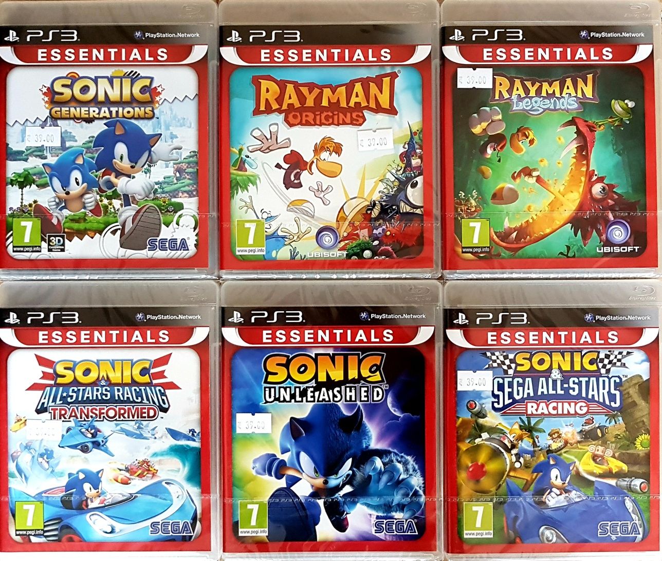 Чисто нови игри Rayman и Sonic  за PS3