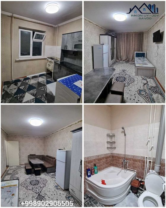 Квартира 1 хоналик сотилади