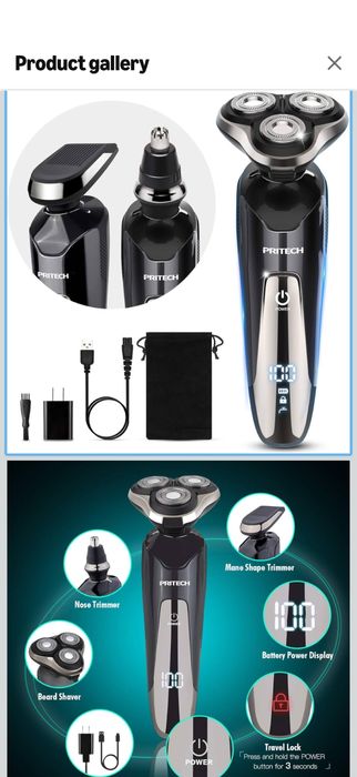 Vand Shaver Barbati 3in1 wireless NOU