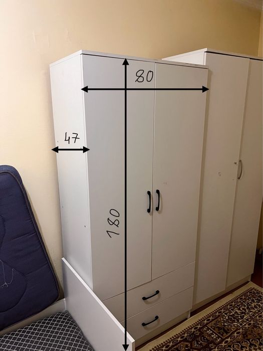 Продам шкафчики разных размеров б/у 5000тг