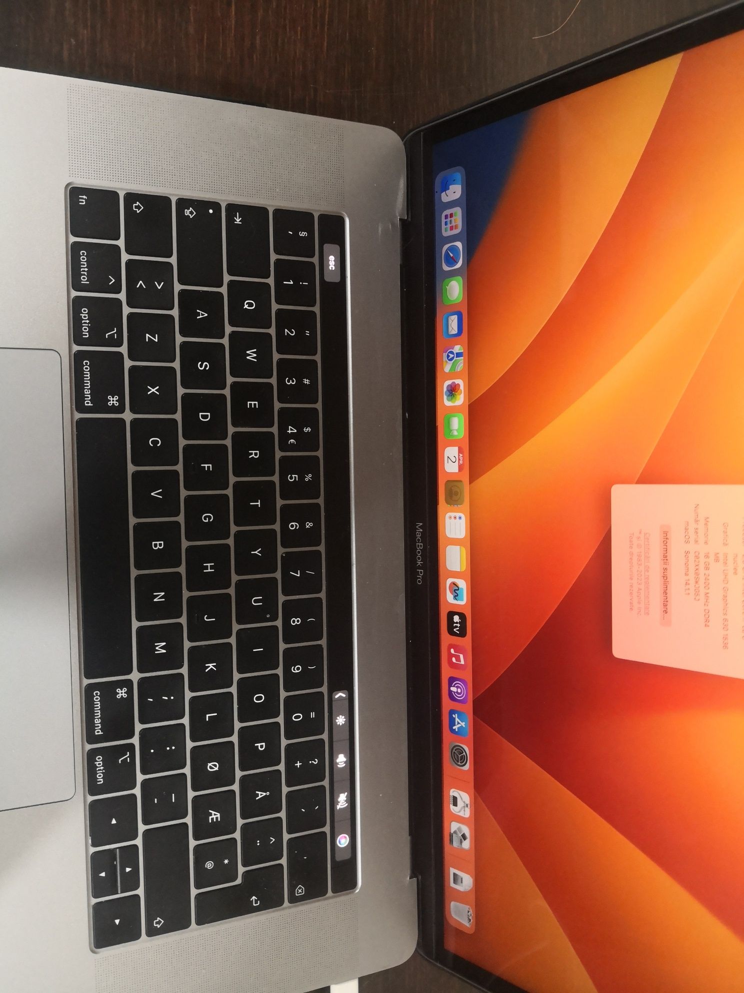 MacBook Pro 15 2018 procesor i7