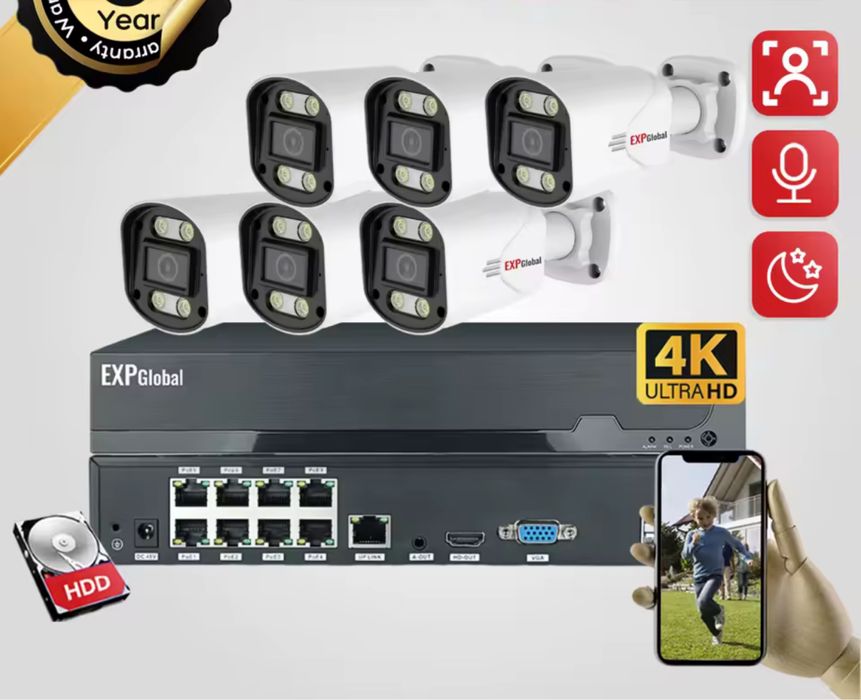 KIT Complet Camere Supraveghere Video 4/8/12 CAMERE **OFERIM MONTAJ