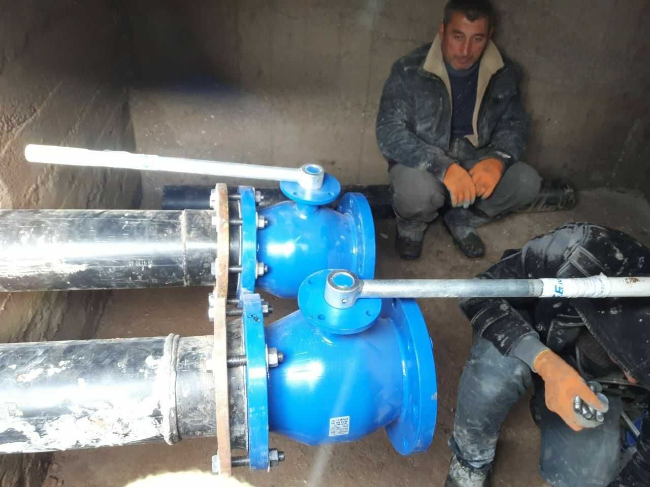 Кран шаровой стальной фланцевый вода/газ Ду15- 200 мм  Sharli kran
