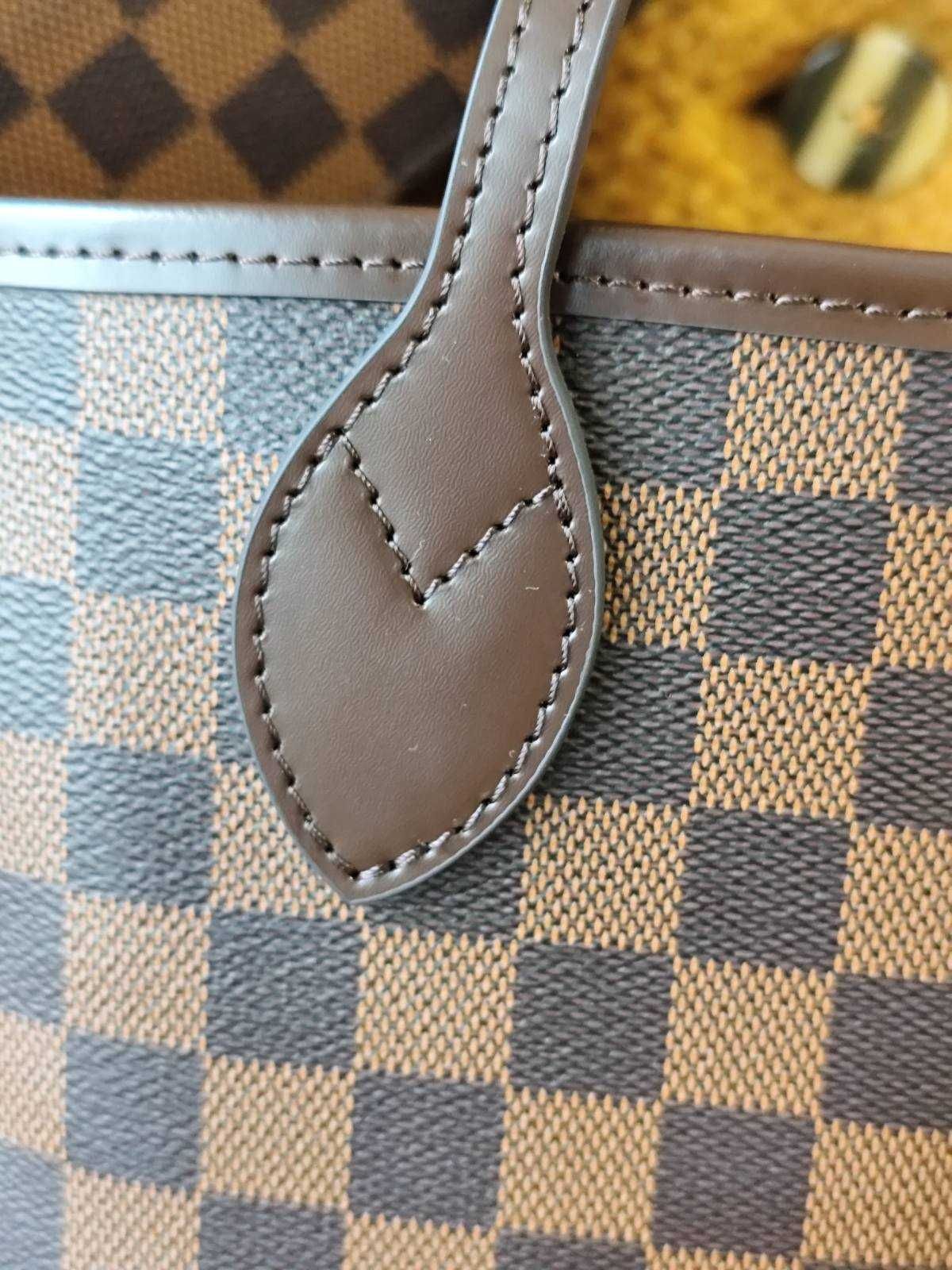 Louis Vuitton Елегантна Просторна Дамска Чанта Neverfull MM