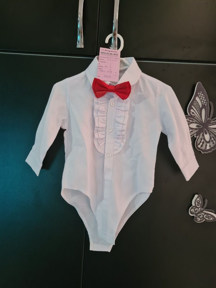 Vand costum bebe print pentru botez