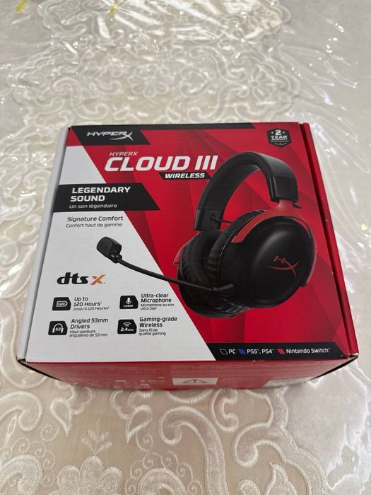 Наушник
Hyperx Cloud 3 Wireless
110$