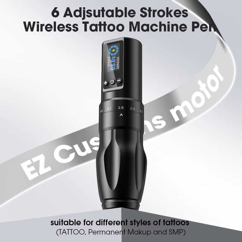 NOU Tattoo EZ SoulTats cu 6 strokes! aparat de tatuat KIT cu accesorii
