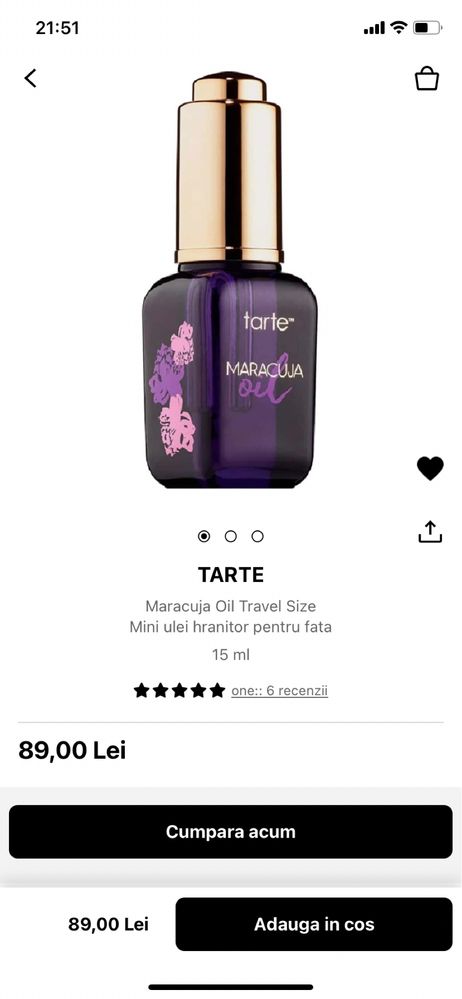 Ulei de fata Tarte