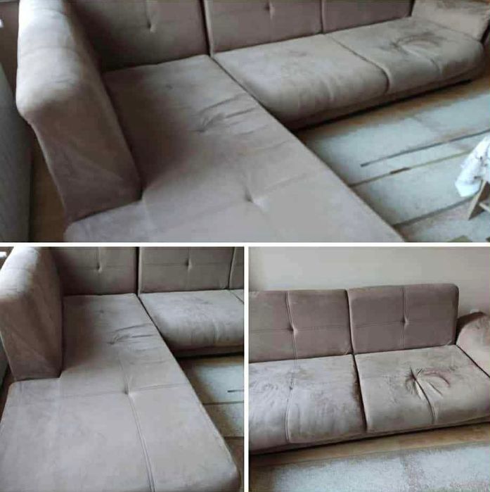 Запазен ъглов диван