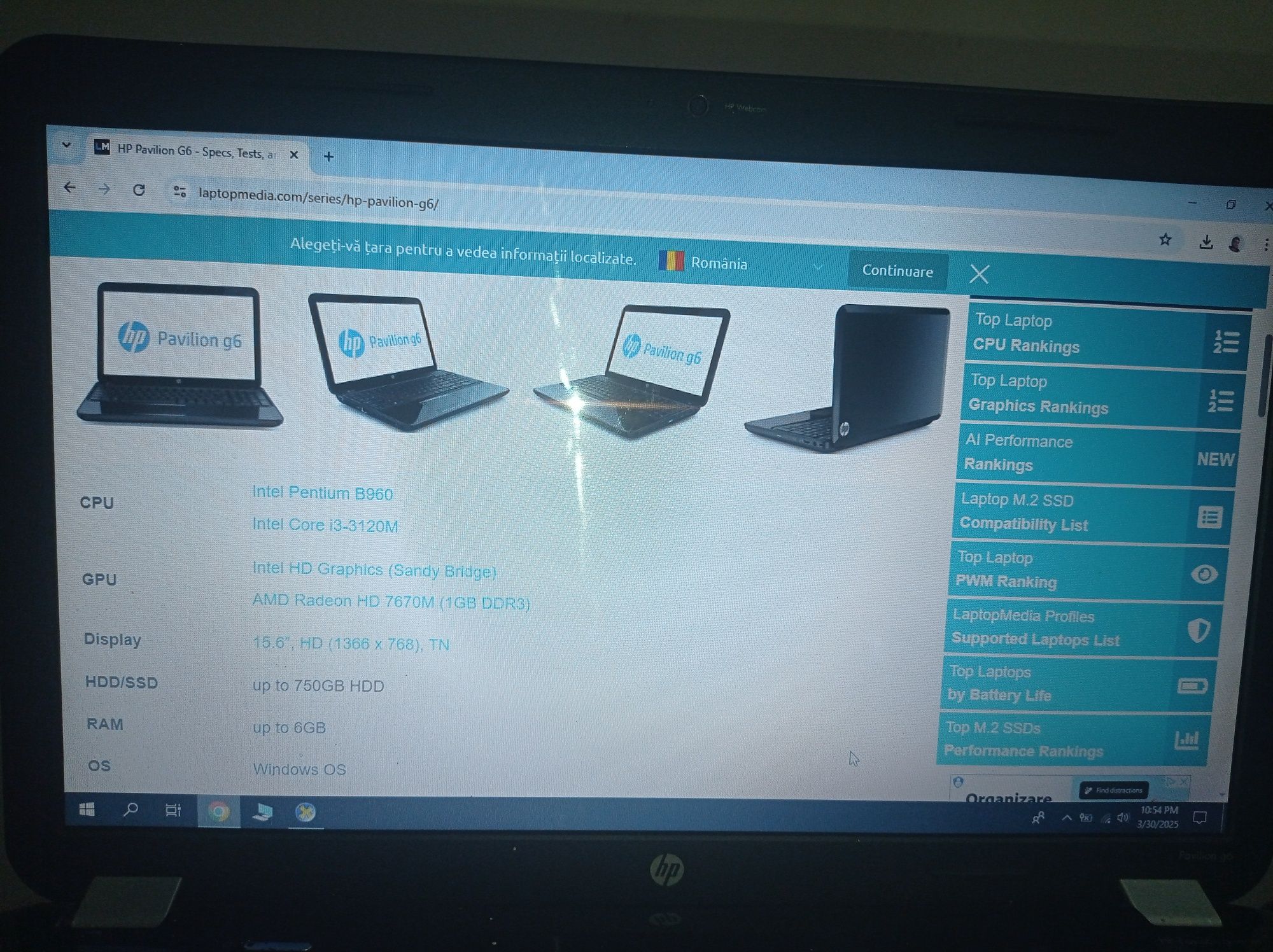 Display laptop HP G6 15.6 hd

Preț 150 negociabil