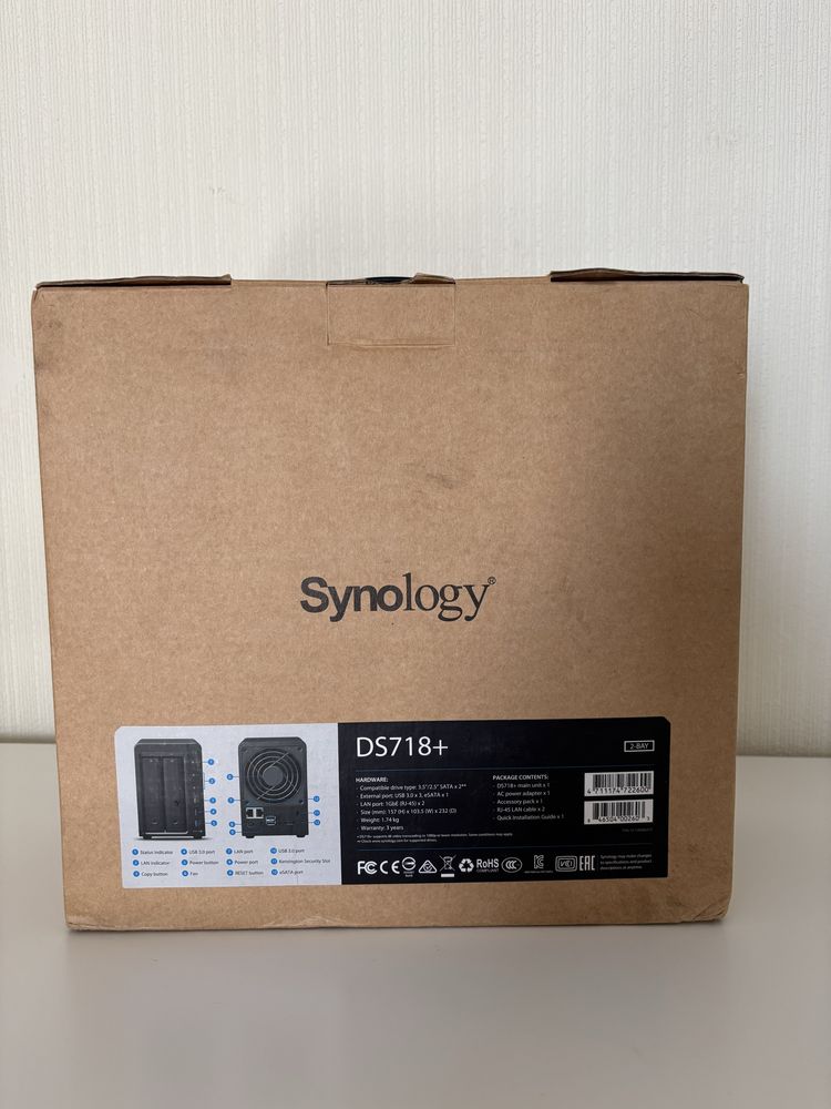 Synology DS718+ 2x2TB