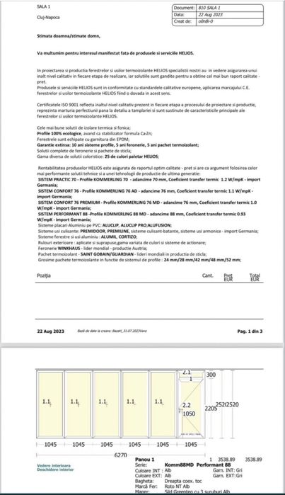 Geam termopan fonoizolant