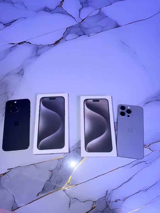 Iphone 15 Pro Max 256GB IMPECABILE Natural Titanium si Black Titanium