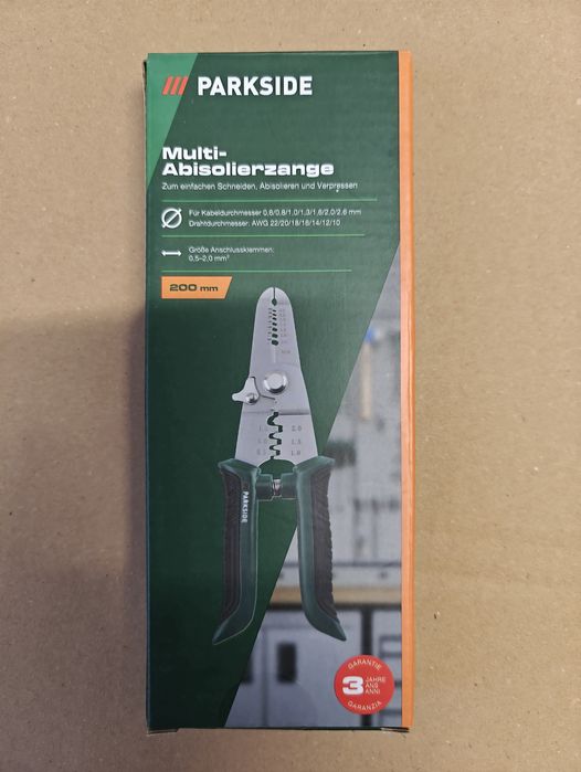 Clește profesional sertizare taiere electrician VDE Parkside stripper
