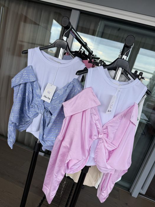 Рокля, жилетка, пола, комплект нови дамски дрехи