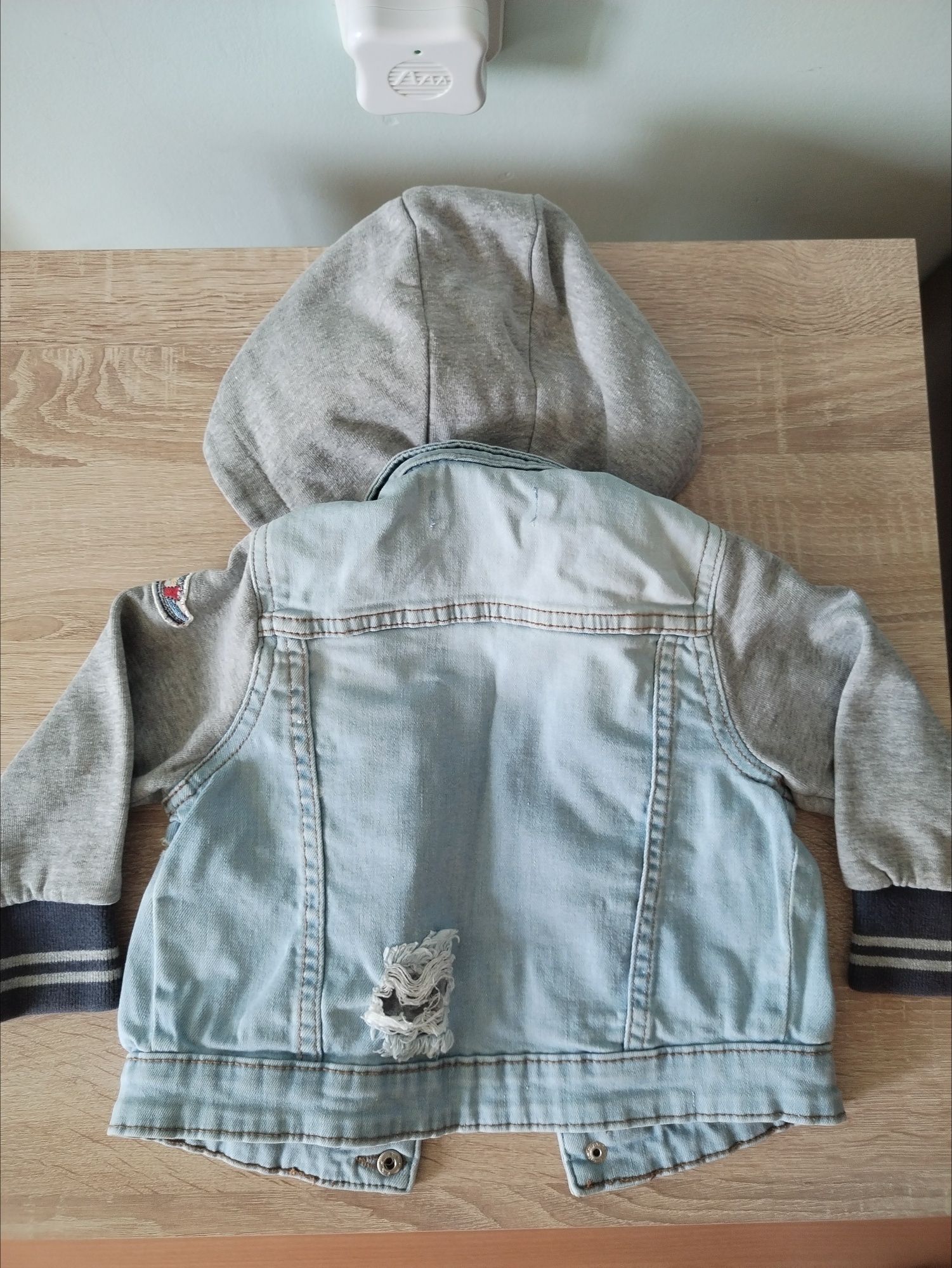 Сет Детско дънково яке  Minoti  86-92, Дънки Tom Tailor, риза H&M