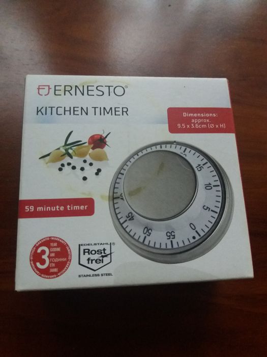 Timer cu magnet, NOU, Ernesto (kitchen timer).