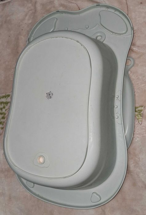 Детская ванночка с анатомической горкой и гамачком