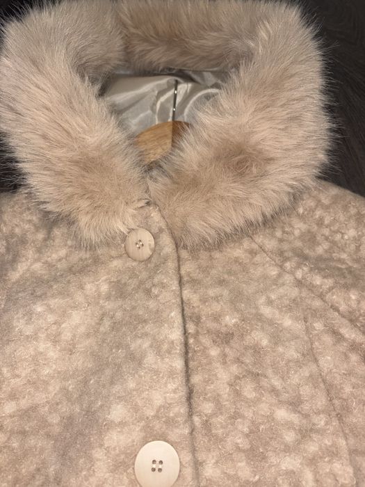 Страхотно мъхесто палтенце! Ново! Универсален размер