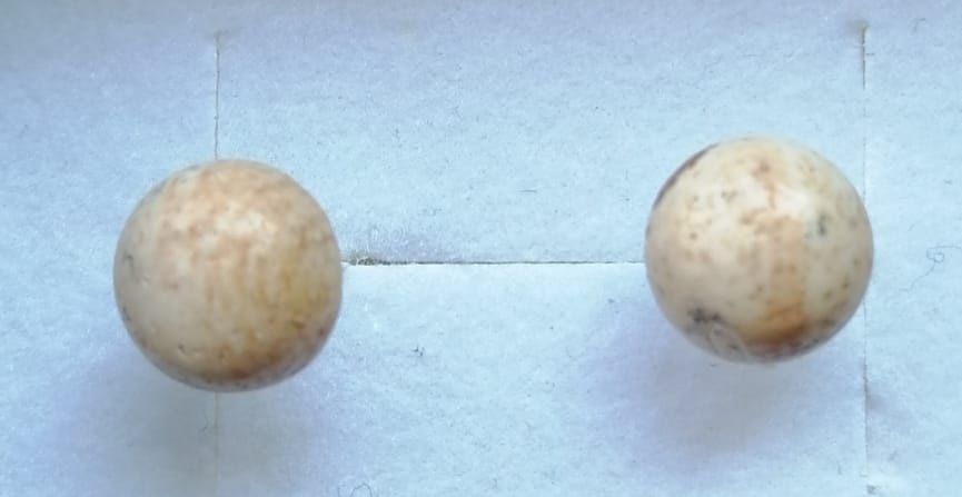 Cercei placati cu argint si cu piatra semipretioasa