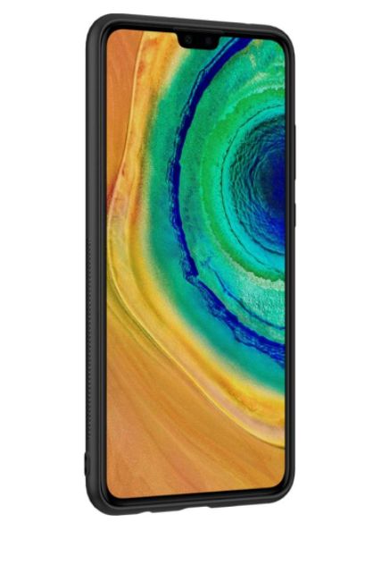 Husa Ultra Slim Huawei Mate 30Pro TPU, fibra carbon