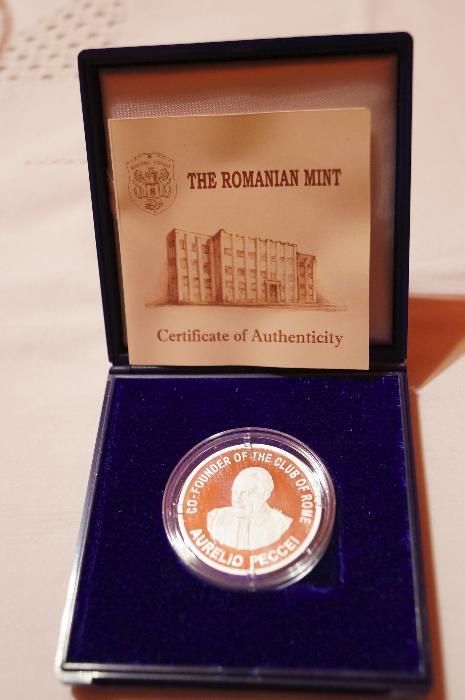 Medalie tombac argintat - Conferinta Anuala THE CLUB OF ROME (CLUBUL D