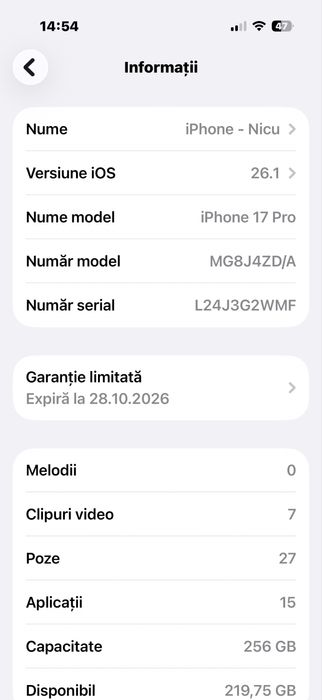 Iphone 17 pro nou