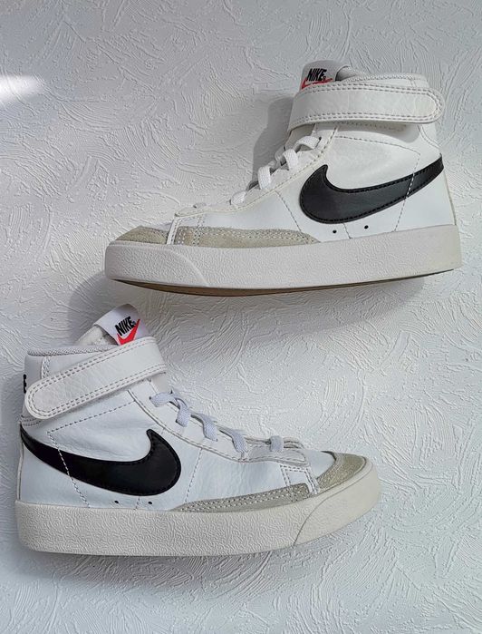 Adidasi ghete copii hightop NIKE Blazer Mid 77 mar 27,5 int 17cm piele