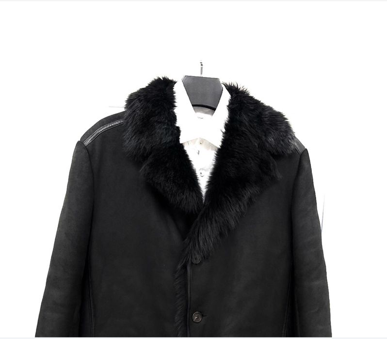 Дубленка мужская из натурального меха премиум класса