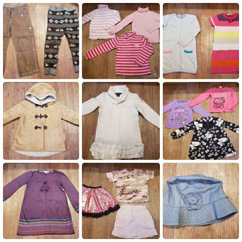 Пакет одежды на девочку 4-5 лет