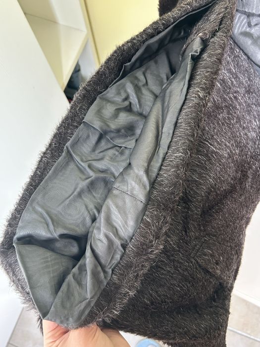 Палто от естествен косъм на лама