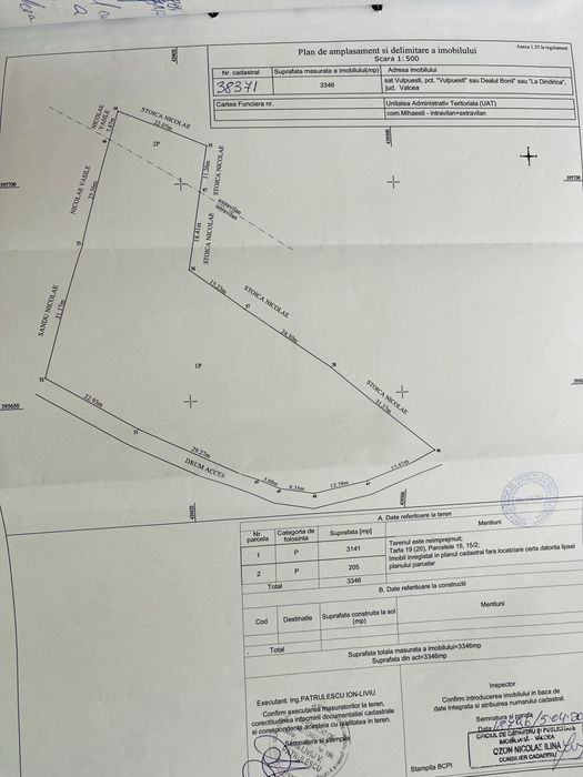 Teren intravilan comuna Mihaesti