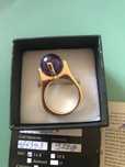 Inel 9,77 gr aur 14 k AMETIST