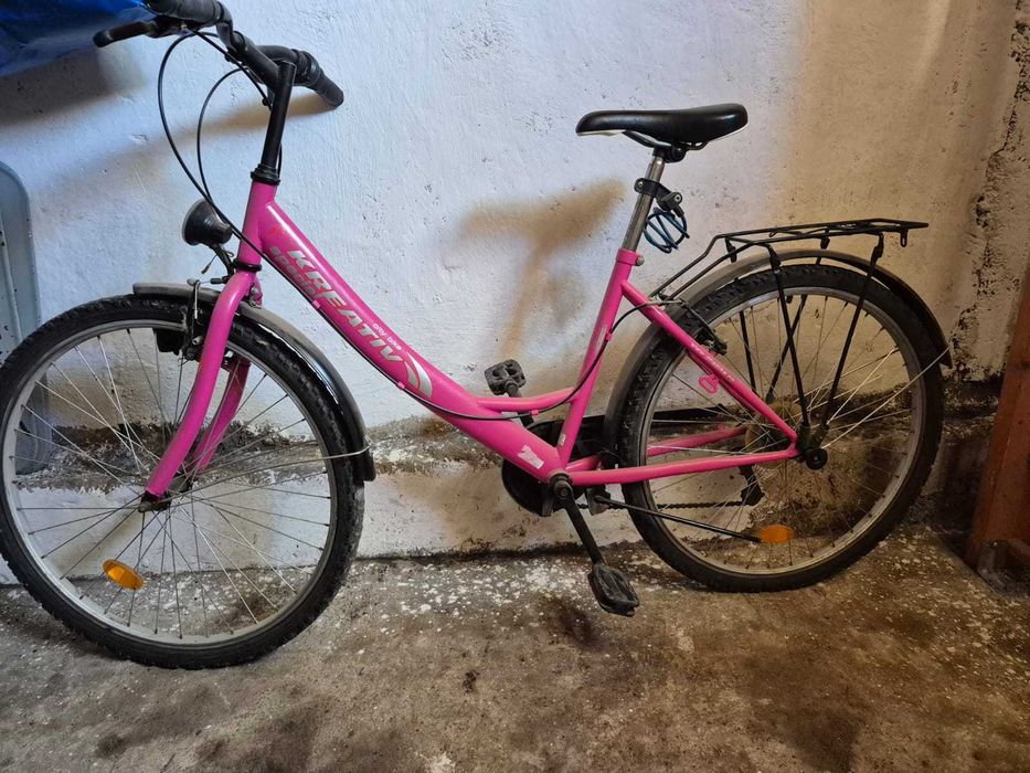 Bicicletă de damă Kreativ City Bike – Roz