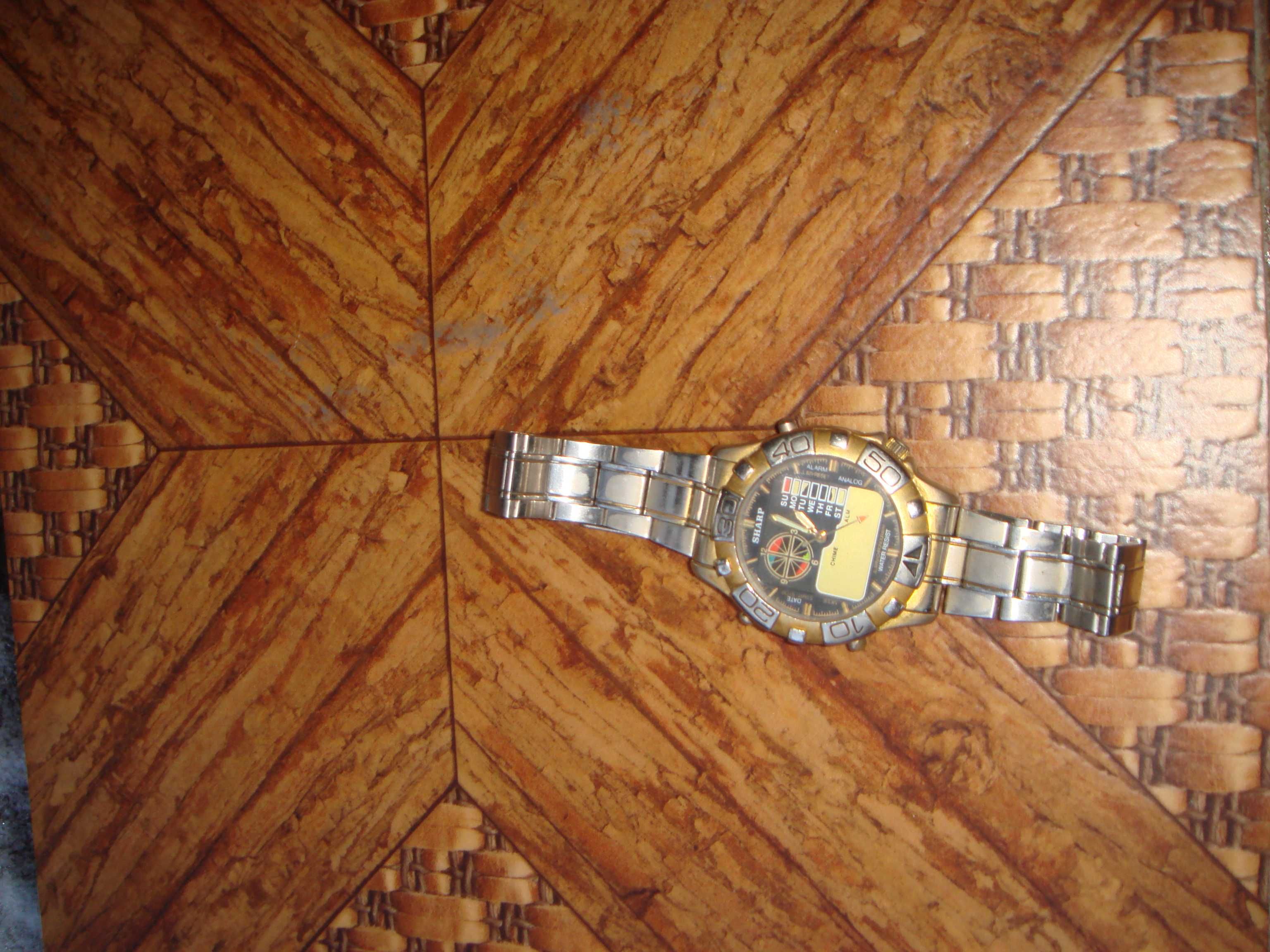 Часы Мужские большие и тяжелые Vintage Sharp Quartz Винтажные Япония