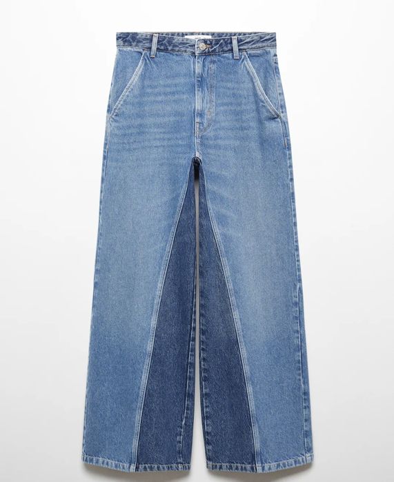 Blugi Mango Wide leg bicolor