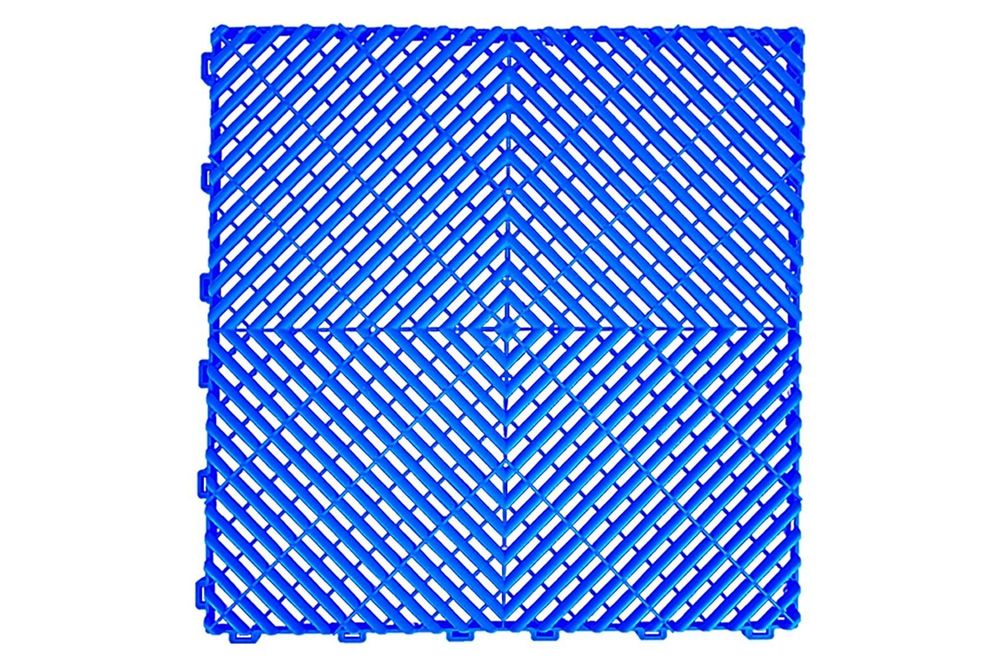 Pardoseala Modulara Ventilata pentru Garaj Depozit Albastru