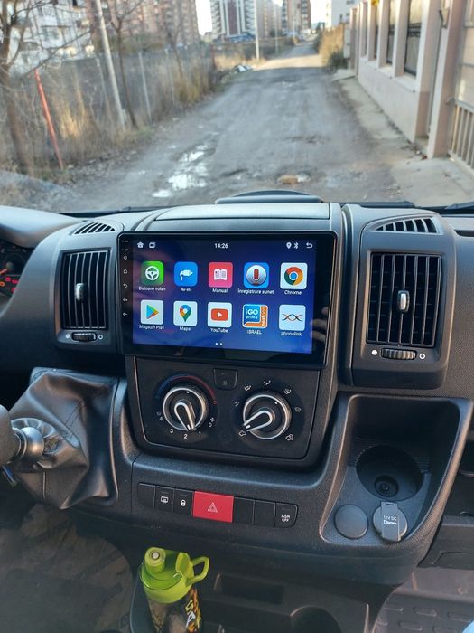 Navigatie Android Fiat Ducato Peugeot Boxer Citroen Jumper Opel Movano