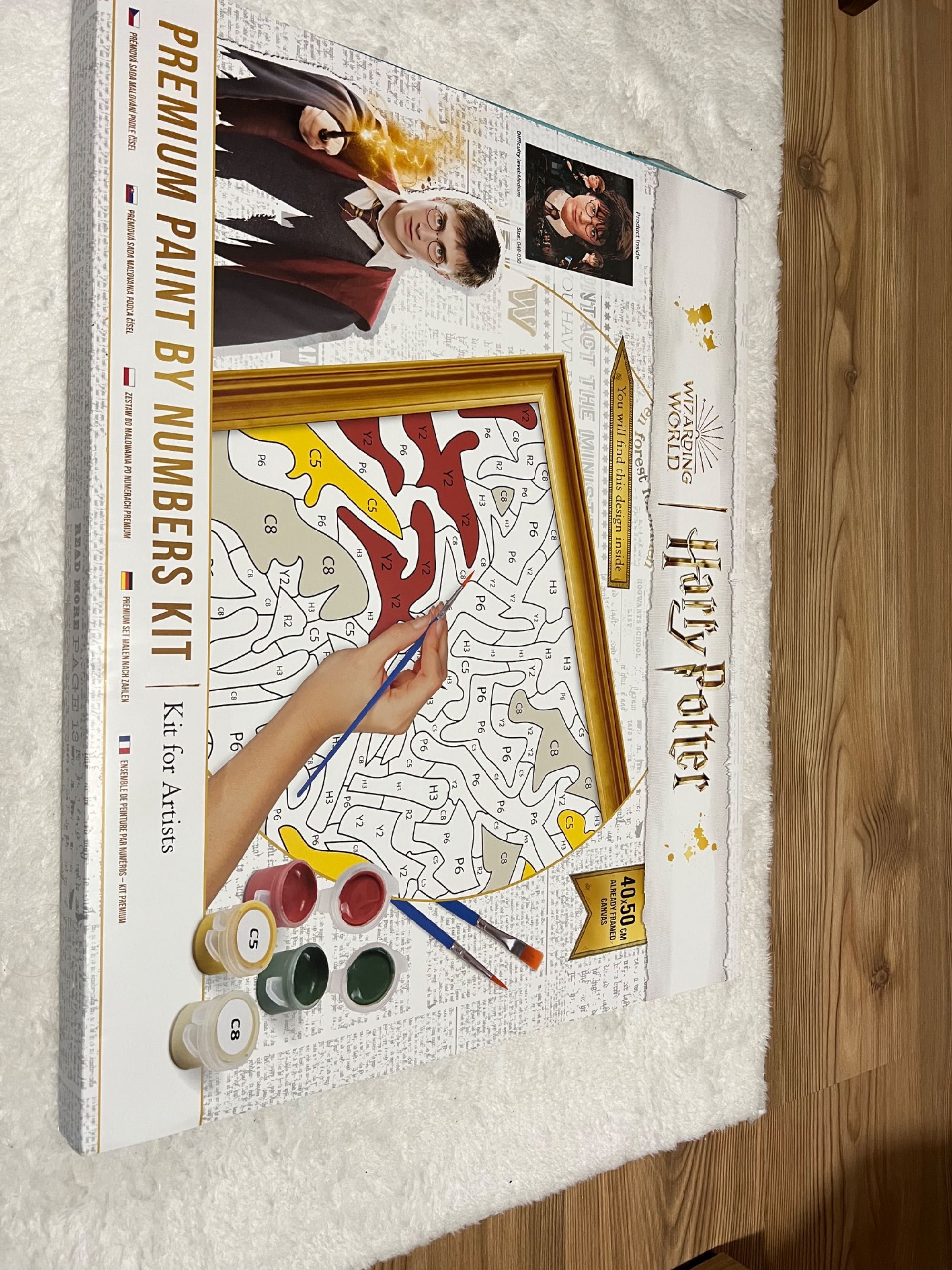 Картина по номера Harry Potter в комплект със закачалки