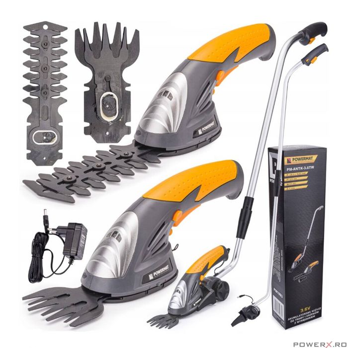 Foarfeca electrica cu acumulator 3.6V pentru tuns iarba si gard viu,