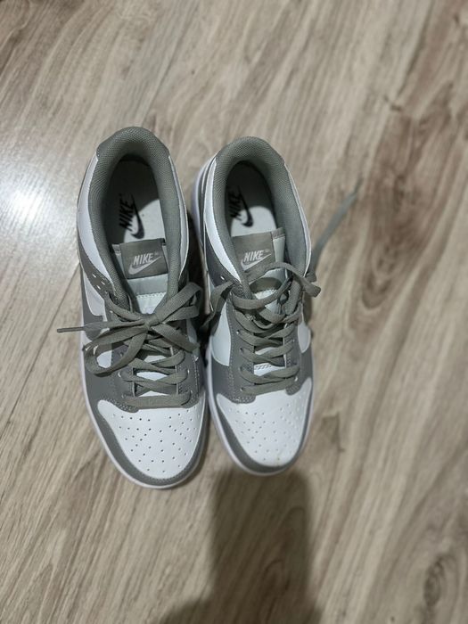 NIKE dunk low retro бяло/сиво