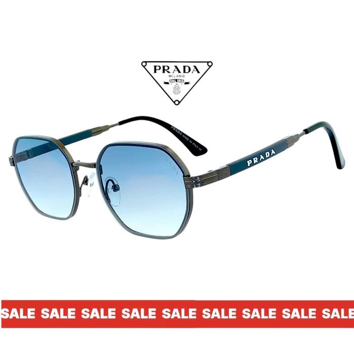 Prada2026 унисекс слънчеви очила ромбоидни стъкла и метална рамка