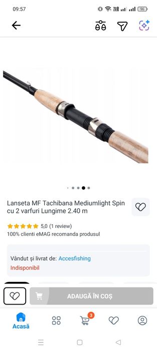 Lansete spinning noi.