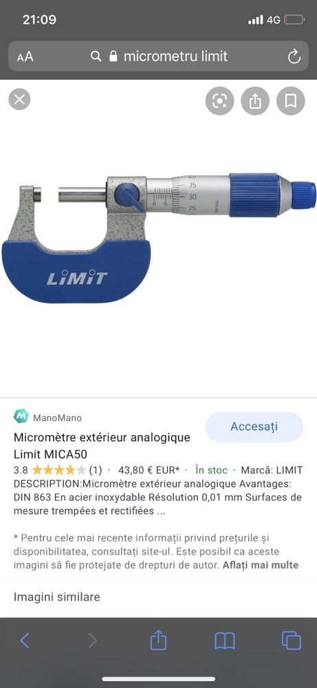 Micrometru 25-50mm