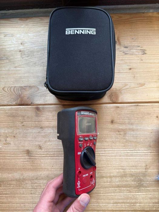 Multimetru universal, BENNING, MM 2-2, Digital, TRUE RMS, Negru/Rosu
